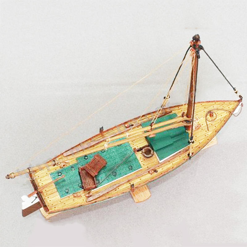 1/35 FLATTLE Wooden Boat Model - Model Kit Yacht recension och pris