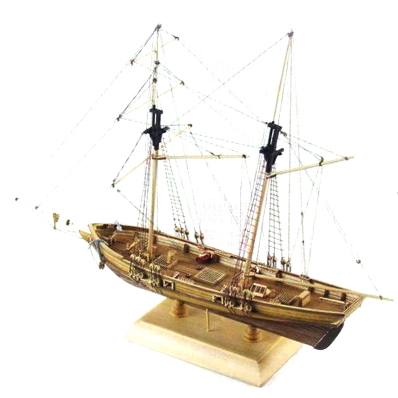 1:70 New Port Wooden Sailing B - Model Kit Yacht recension och pris