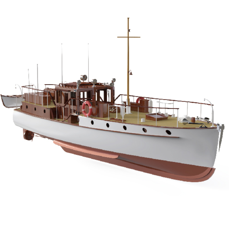 Remote Control Boat 880mm 1/18 - Model Kit Yacht recension och pris