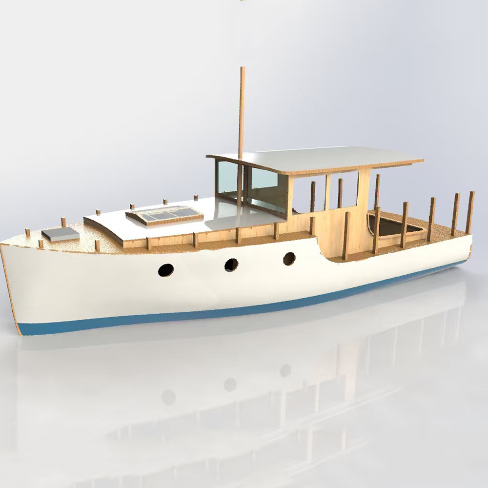 RC Boat 70cm European Classica - Model Kit Yacht recension och pris
